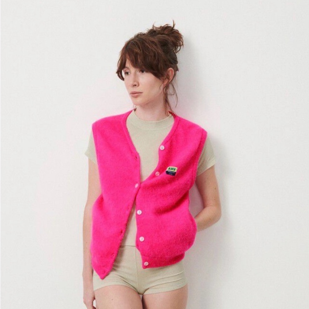 Pink AMERICAN VINTAGE Alpaca Vest